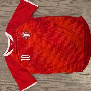 Red H&M Kids Soccer Jersey Canada Size 8-10
